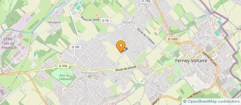 localisation de l'entreprise A M B  PREVESSIN-MOENS