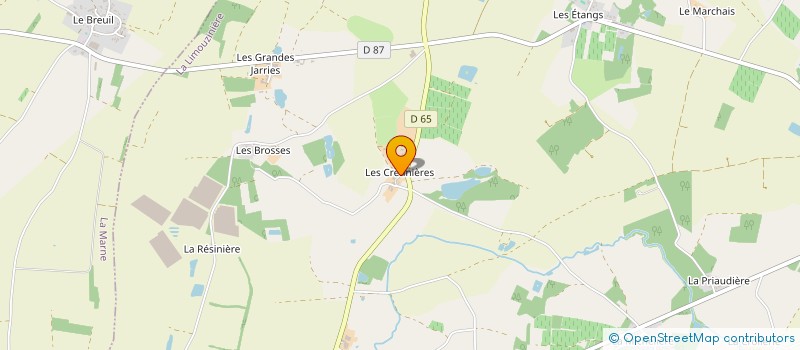 localisation de l'entreprise A.M.B à LA LIMOUZINIERE
