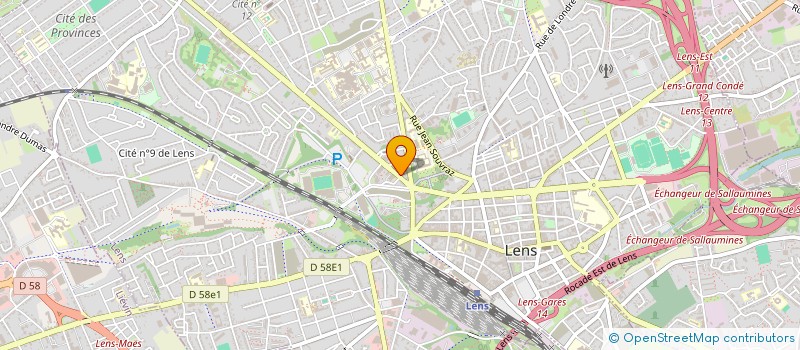 localisation de l'entreprise A.M.B.  LENS