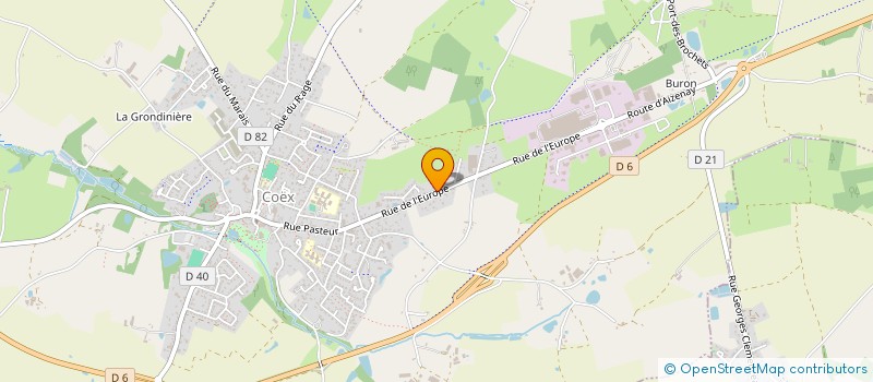 localisation de l'entreprise A.M.B.  COEX