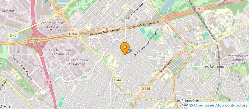 localisation de l'entreprise A.M.B AGENCEMENT MENUISERIE BOIS à AULNAY-SOUS-BOIS