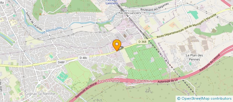 localisation de l'entreprise A.M.B.C.  GIGNAC-LA-NERTHE