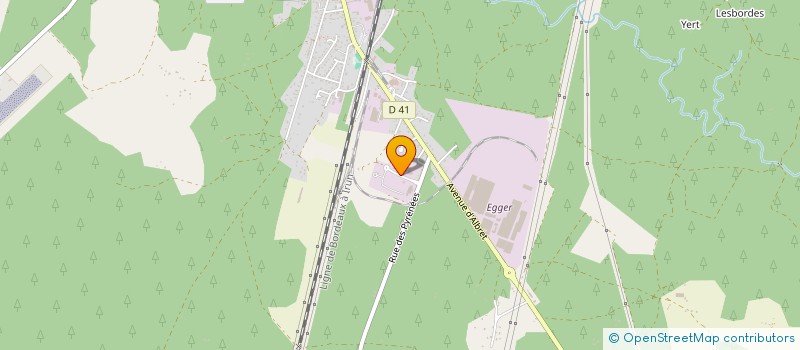 localisation de l'entreprise A.M.B. CREATION  RION-DES-LANDES