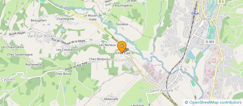 localisation de l'entreprise A M B HOLDING  VARS-SUR-ROSEIX