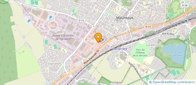 localisation de l'entreprise A.M.B.P.  COIGNIERES