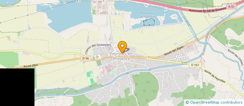 localisation de l'entreprise A.M BAR DES SPORTS  PEYROLLES-EN-PROVENCE