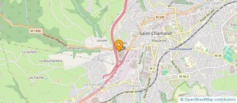 localisation de l'entreprise A.M BAT  SAINT-CHAMOND