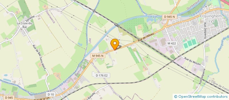 localisation de l'entreprise A.M BATIMENT  ERQUINGHEM-LYS