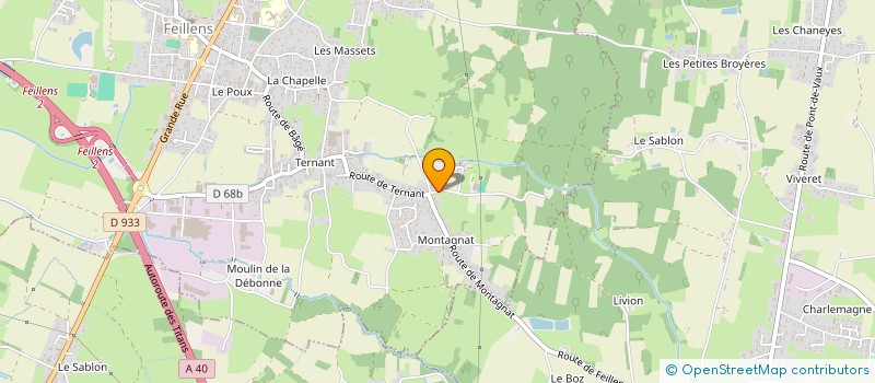localisation de l'entreprise A.M. BERNOLLIN à VINZELLES