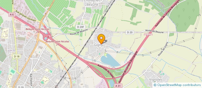 localisation de l'entreprise A.M. BONVALOT à BEAUNE