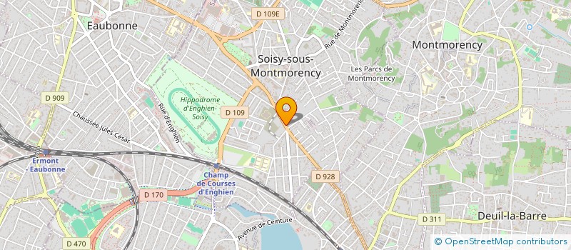 localisation de l'entreprise A M C  SOISY-SOUS-MONTMORENCY