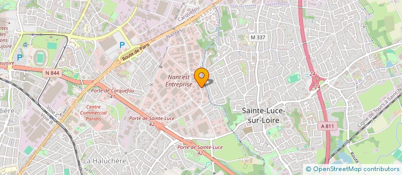 localisation de l'entreprise A.M.C. à NANTES