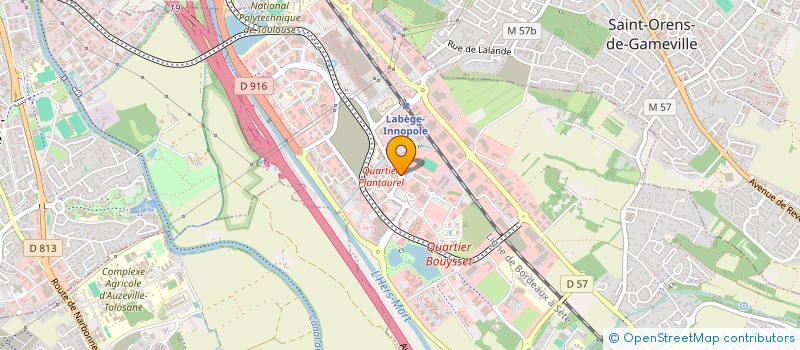 localisation de l'entreprise A-M-C  LABEGE