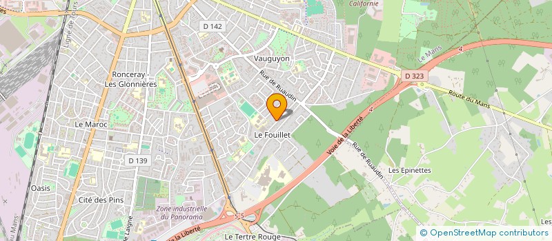 localisation de l'entreprise A.M.C  LE MANS