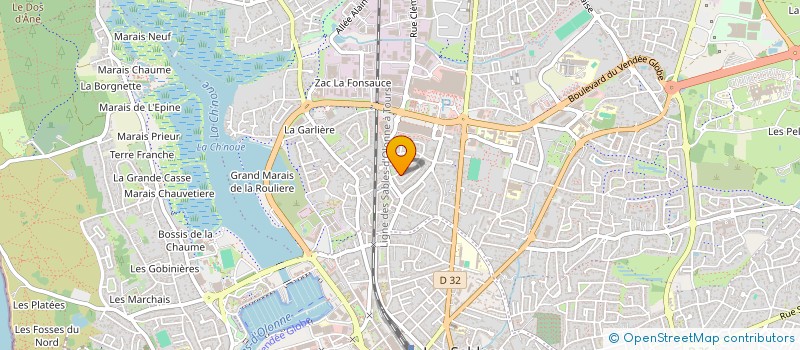 localisation de l'entreprise A.M.C. à LES SABLES D'OLONNE