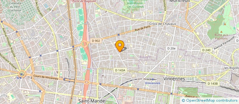 localisation de l'entreprise A.M.C. ALPES MARITIMES CARRELAGE à MONTREUIL