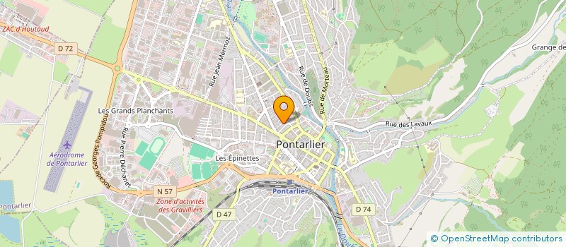 localisation de l'entreprise A.M.C. CONCEPT à PONTARLIER