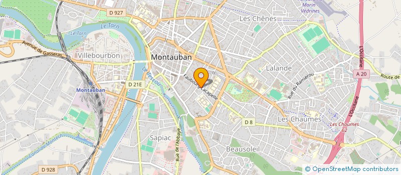 localisation de l'entreprise A.M.C. DIFFUSION à MONTAUBAN