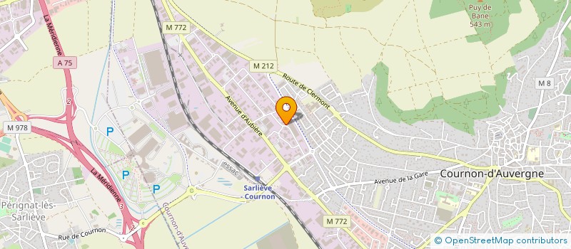 localisation de l'entreprise A.M.C FINANCES  COURNON-D'AUVERGNE