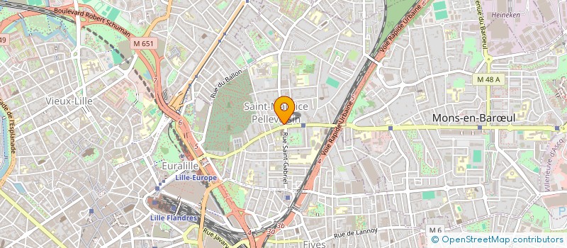 localisation de l'entreprise A M C INFORMATIQUE à LILLE