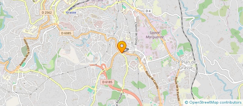 localisation de l'entreprise A.M.C.J. à GRASSE