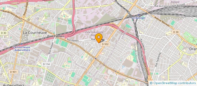 localisation de l'entreprise A.M.C.R à LA COURNEUVE