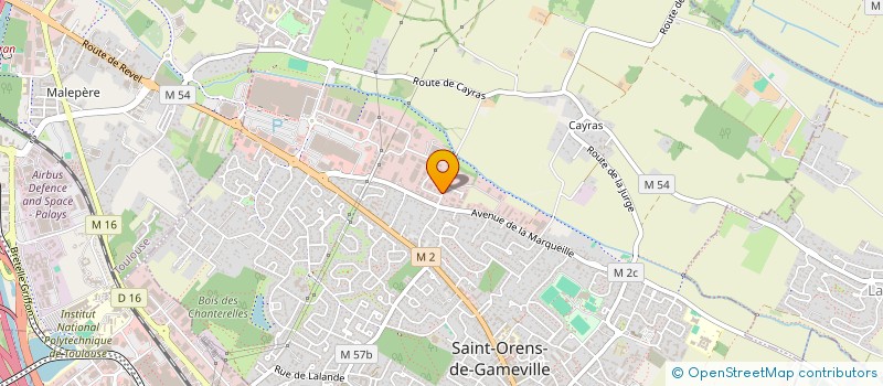 localisation de l'entreprise A M CERAM à SAINT-ORENS-DE-GAMEVILLE