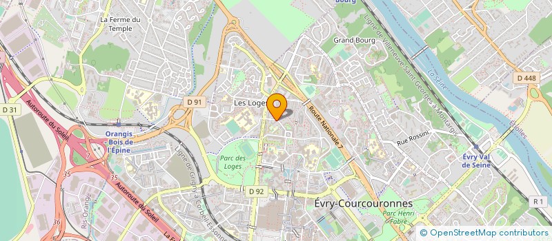 localisation de l'entreprise A M CLIM à EVRY-COURCOURONNES