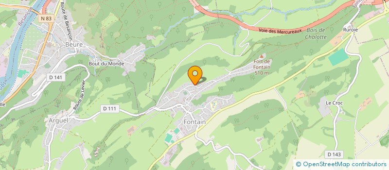 localisation de l'entreprise A.M. CONSEILS  FONTAIN