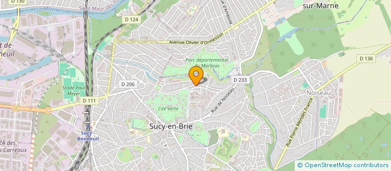 localisation de l'entreprise A M D à SUCY-EN-BRIE