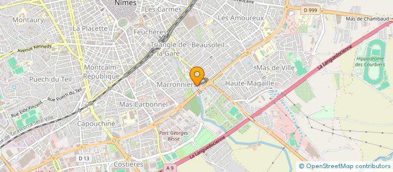 localisation de l'entreprise A.M.D. à NIMES