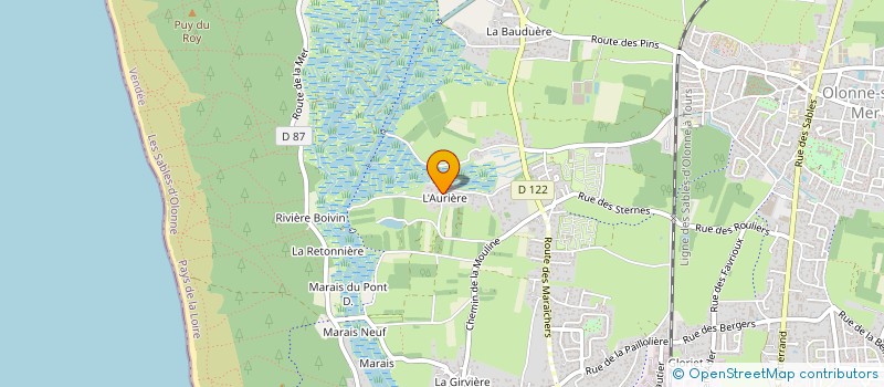 localisation de l'entreprise A.M.D. à L'ILE-D'OLONNE