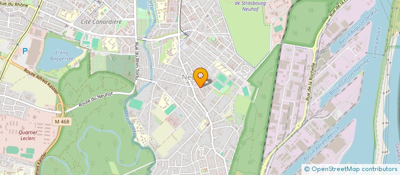 localisation de l'entreprise A.M.D. à STRASBOURG