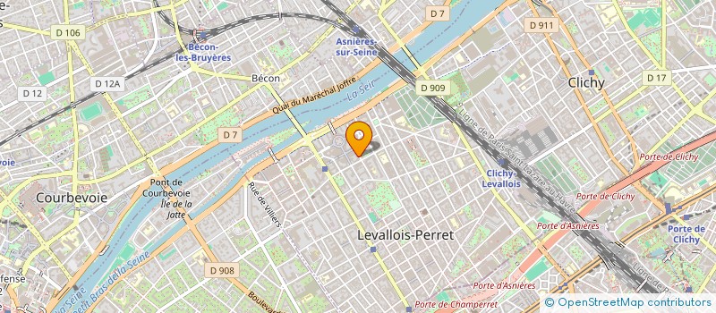 localisation de l'entreprise A.M.D. CONSULTING à LEVALLOIS-PERRET