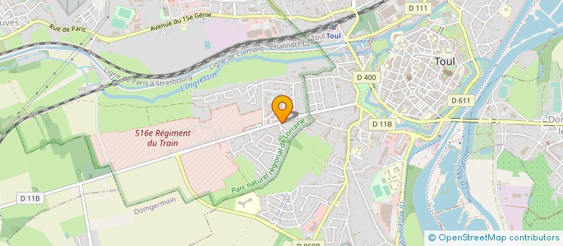 localisation de l'entreprise A M D E C   LORRAINE  ECROUVES