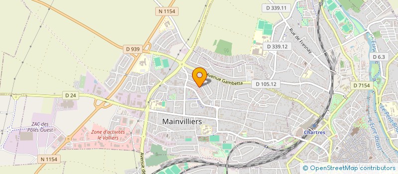 localisation de l'entreprise A.M.D.J.F.S à MAINVILLIERS