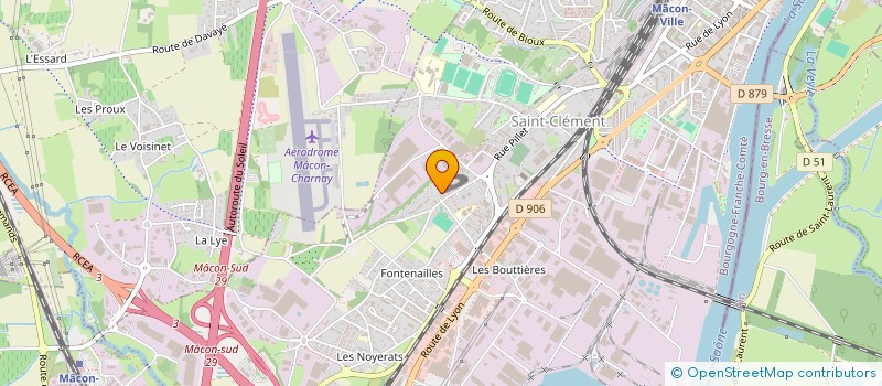 localisation de l'entreprise A.M.D NETTOYAGE à MACON