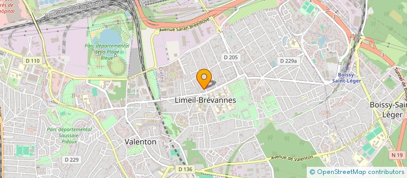 localisation de l'entreprise A.M.D.TECH  LIMEIL-BREVANNES