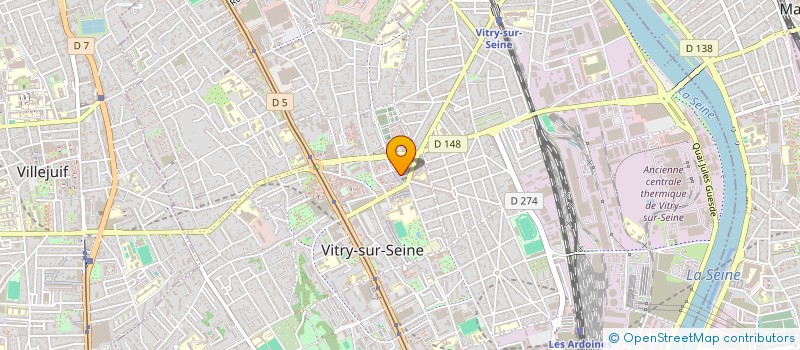 localisation de l'entreprise A.M. DECOUPE  VITRY-SUR-SEINE