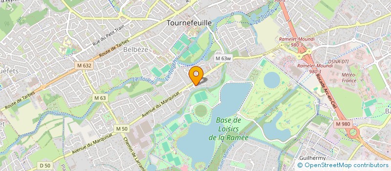 localisation de l'entreprise A-M DISTRIBUTION  TOURNEFEUILLE