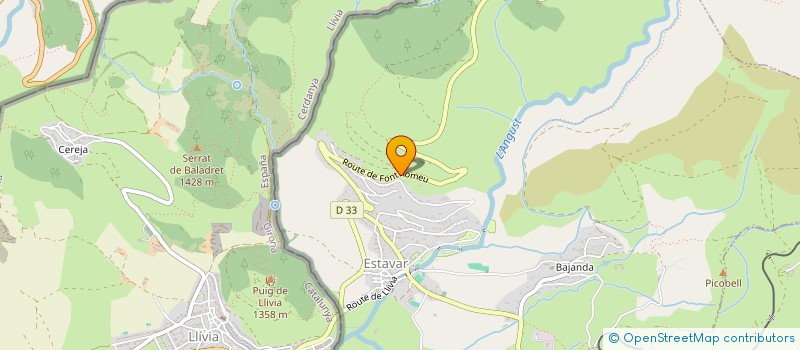 localisation de l'entreprise A.M.E.  ESTAVAR