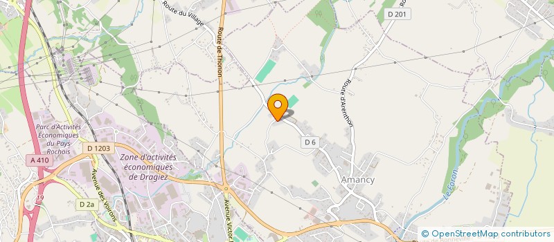 localisation de l'entreprise A.M.E  AMANCY