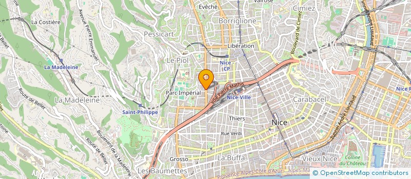 localisation de l'entreprise A M E  NICE