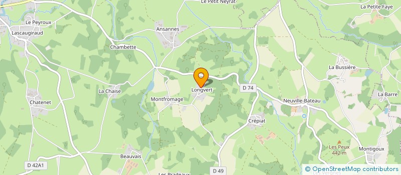 localisation de l'entreprise A.M.E  FURSAC