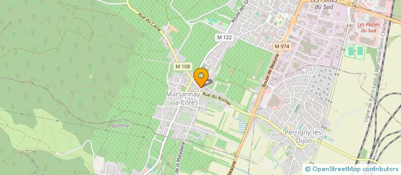 localisation de l'entreprise A.M.E. CLAIR à MARSANNAY-LA-COTE