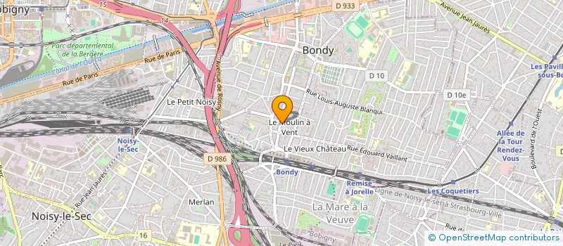 localisation de l'entreprise A.M.E. COMPO à BONDY