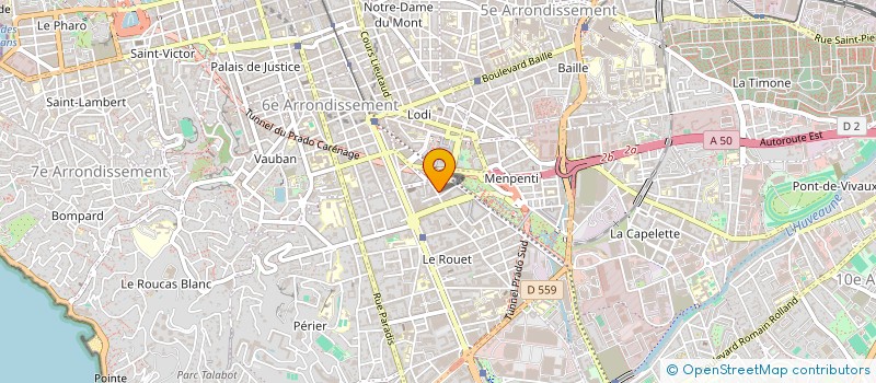 localisation de l'entreprise A-M-E CONSULTING  MARSEILLE