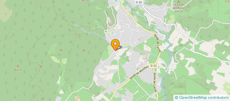 localisation de l'entreprise A M E GAJAN FRERES  COTIGNAC