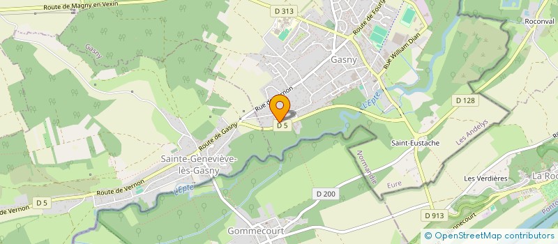localisation de l'entreprise A.M.E MENUISERIE à GASNY