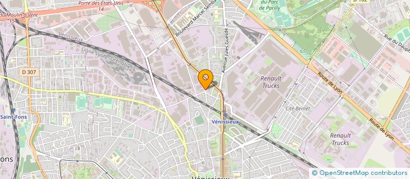 localisation de l'entreprise A M E MONTAGE  VENISSIEUX